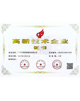 2021年度高新技术企业证书